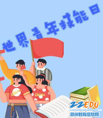 艺术系学生设计的世界青年技能日宣传海报